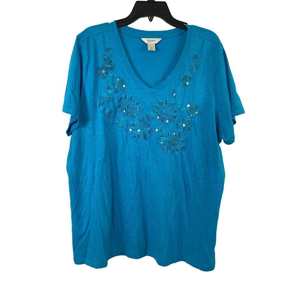 CJ Banks Women's Royal Blue Top
